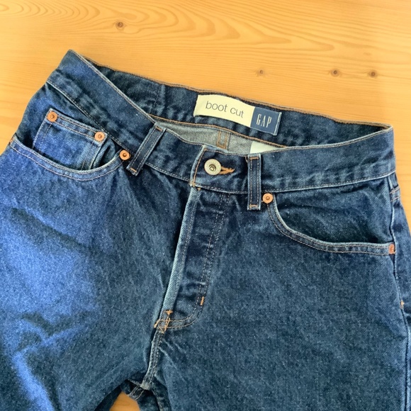 VINTAGE 90’s Gap Boot Cut Jeans - Size 4 - Mid Rise - Picture 1 of 8